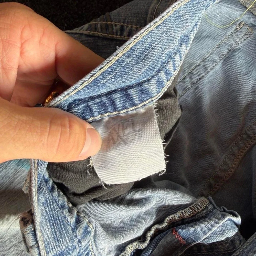 2000s axel light wash bootcut jeans